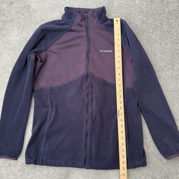 Columbia Jacket Womens Large Purple Omni Heat Fleece Full Zip Thermal Outdoor - Picture 8 of 9